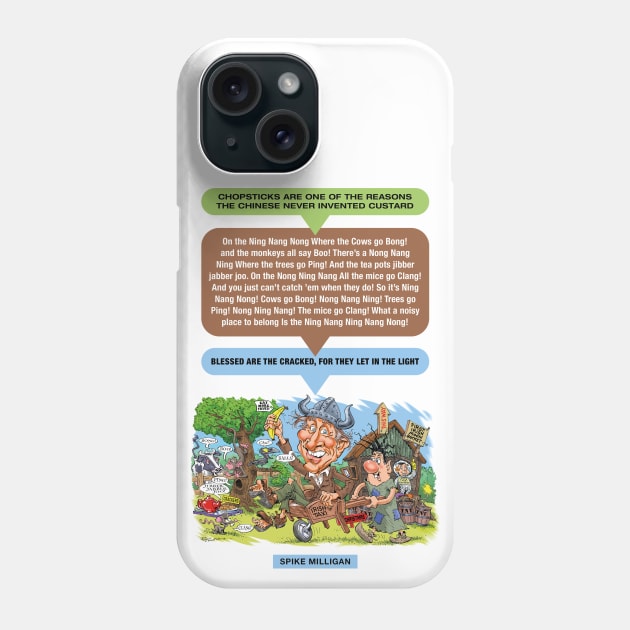 Spike Milligan Phone Case by PLAYDIGITAL2020