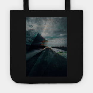 Glitch Art - Mountains and Beach Tote