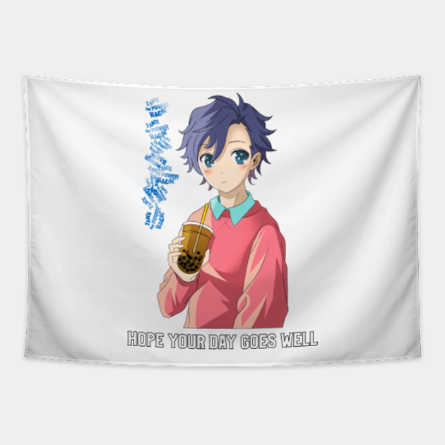 Anime face boy with blue eyes from cartoon take the power back - Manga And Anime - Tapestry | TeePublic Anime face boy with blue eyes from cartoon take the power back - Manga And Anime - Tapestry | TeePublic