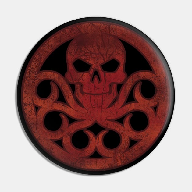 Hydra Red Pin by MunkeeWear