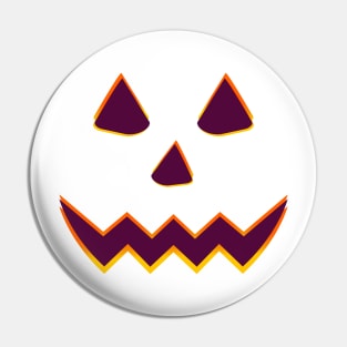 Halloween pumpkin smiley face Pin