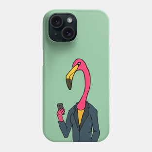 Office Flamingo Phone Case