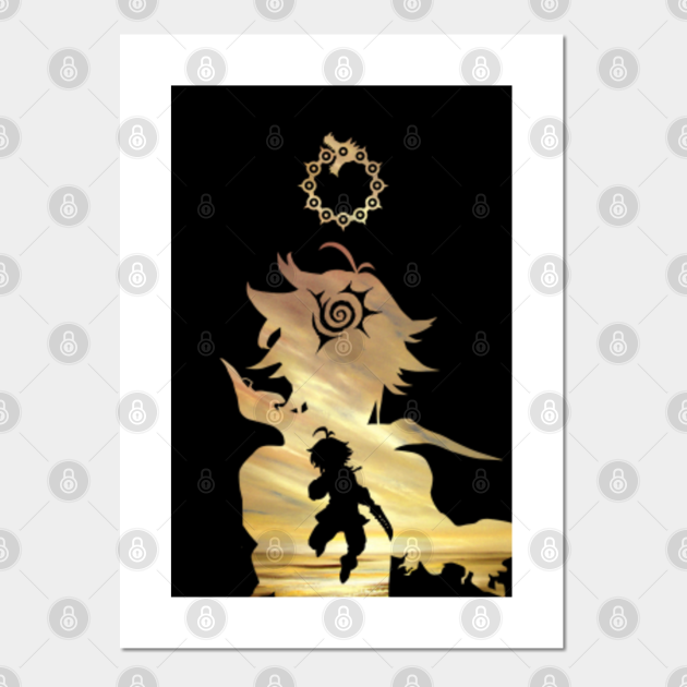 Meliodas Seven Deadly Sins Meliodas Seven Deadly Sins Poster Und Kunst Teepublic De