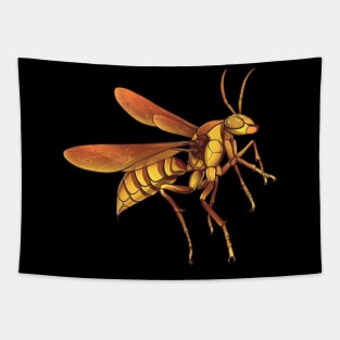 Executioner Wasp Insect Detailed Drawing Tapestry