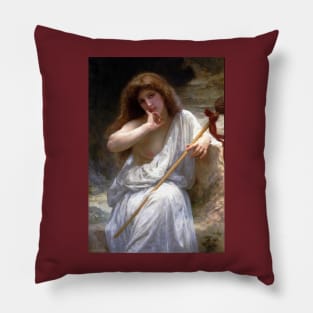 Bacchante - William Adolphe Bouguereau Pillow