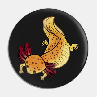 Copper axolotl mud puppy shirt Pin