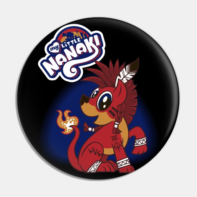 My Little Nanaki - Red XIII - Kawaii Cute Retro Video Game Pin by Nemons