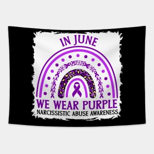 In June We Wear Purple Narcissistic Abuse Awareness Tapestry