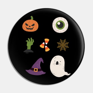 Halloween | Candy Corn | Ghost | Gift for Halloween Fans Pin