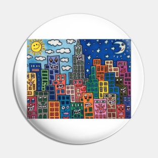 Morning and evening - james rizzi Pin