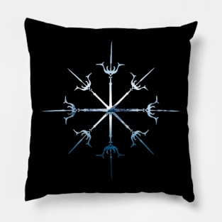 Cold and Sharp Abstract Pillow