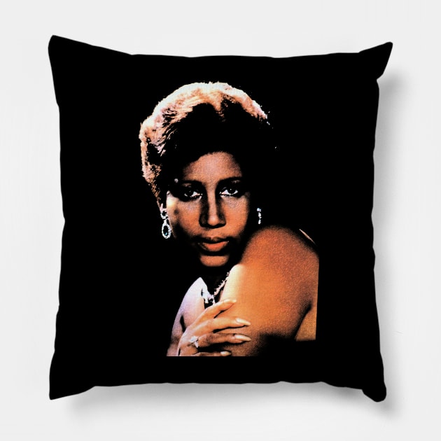 Empowerment Anthem Franklin Tribute Tee Pillow by Doc Gibby