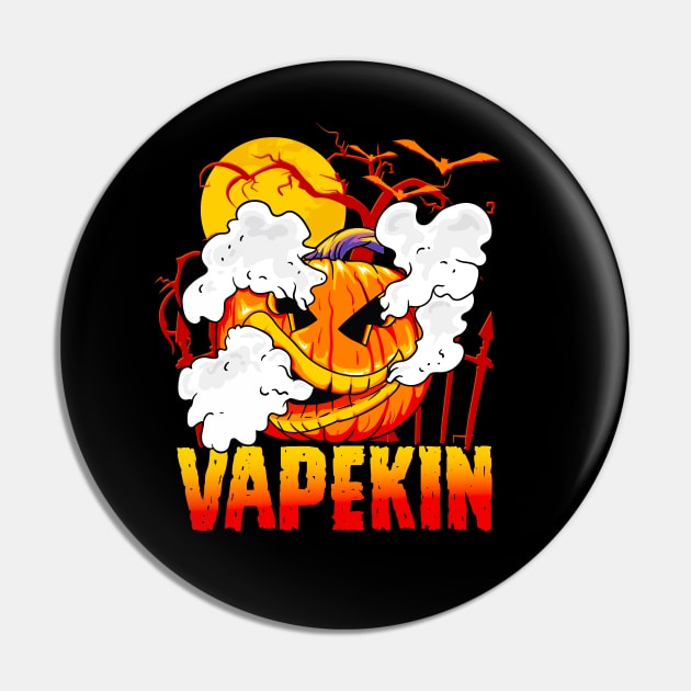 Vapekin Vape Vaping Halloween Pin by E
