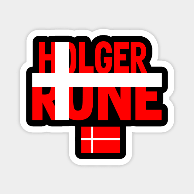 HOLGER RUNE - TENNIS PLAYER Magnet by King Chris