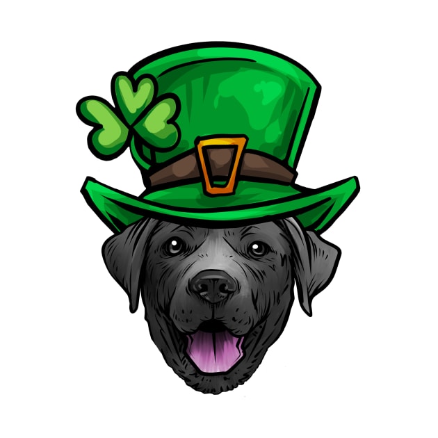 St Patricks Day Black Labrador Retriever by whyitsme