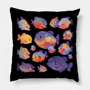 Happy Piranha Pillow