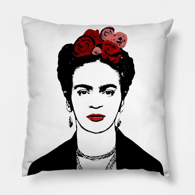 Frida Kahlo Pillow by valentinahramov