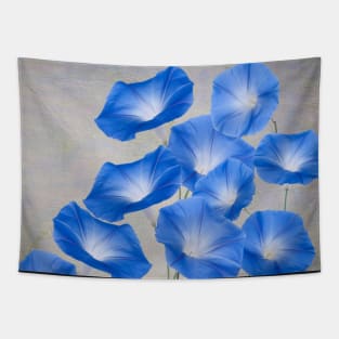 Blue Morning Glory Tapestry