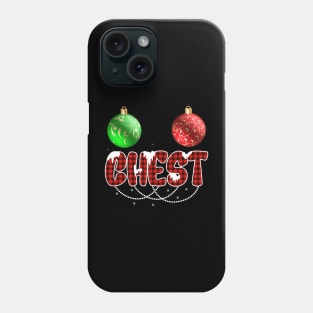 Funny Chest Nuts Couples Christmas Chestnuts Phone Case