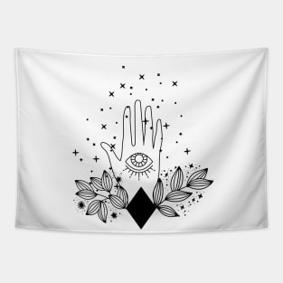 Celestial Magic Hands Tapestry