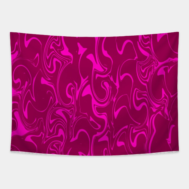 Marble Swirl Texture - Dark and Bright PinkTones Tapestry by DesignWood Atelier