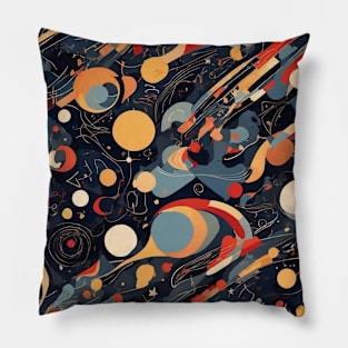 Celestial Reverie - Surreal Cosmic Art Pillow