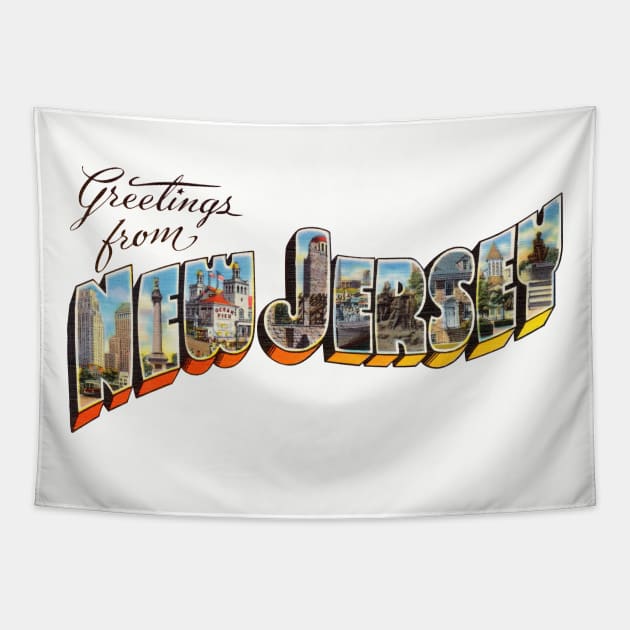 Greetings from New Jersey Tapestry by reapolo