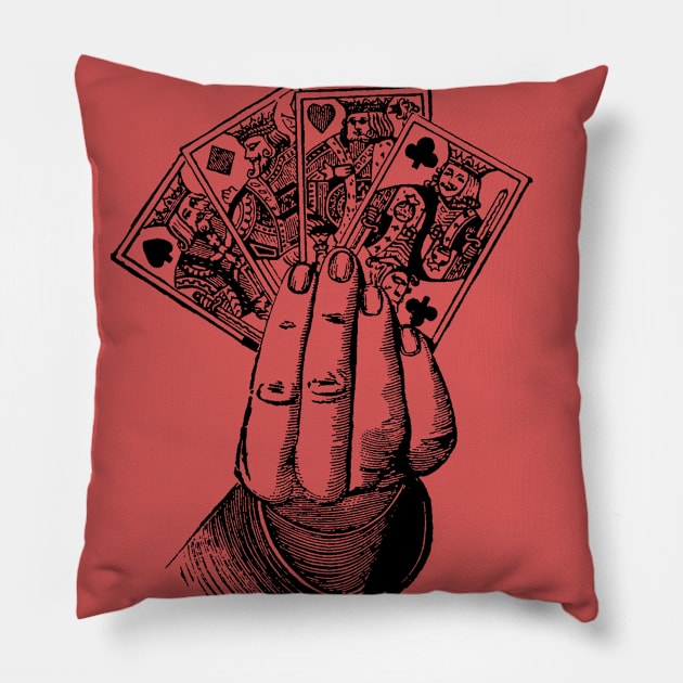 Winning Hand Pillow by goodieg