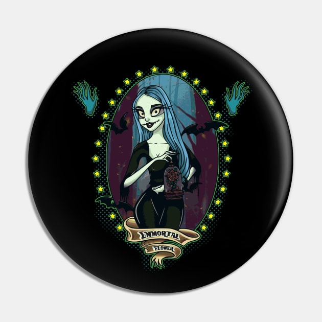 Immortal Flower Pin by Morrigan Austin