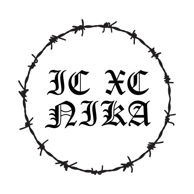 ICXC NIKA Gothic Barbed Wire Hardcore Punk by thecamphillips