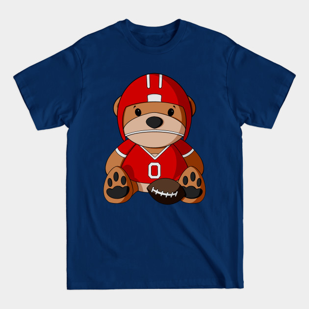 Discover Football Player Teddy Bear - Sports - T-Shirt