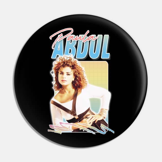 Paula Abdul // 80s Vintage Aesthetic Design Pin by DankFutura