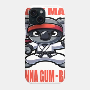 Karate Koala - Australian Humor Meets Martial Arts Phone Case