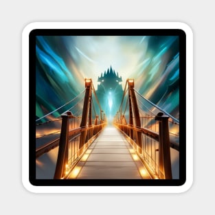 Fantasy Bridge To The Castle Magnet