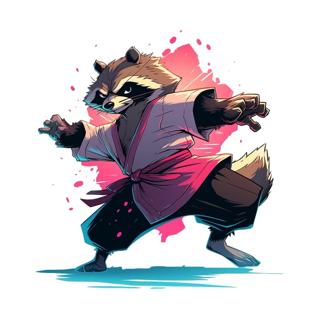 raccoon by lets find pirate