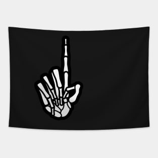 Skeleton Hand Index Finger Tapestry