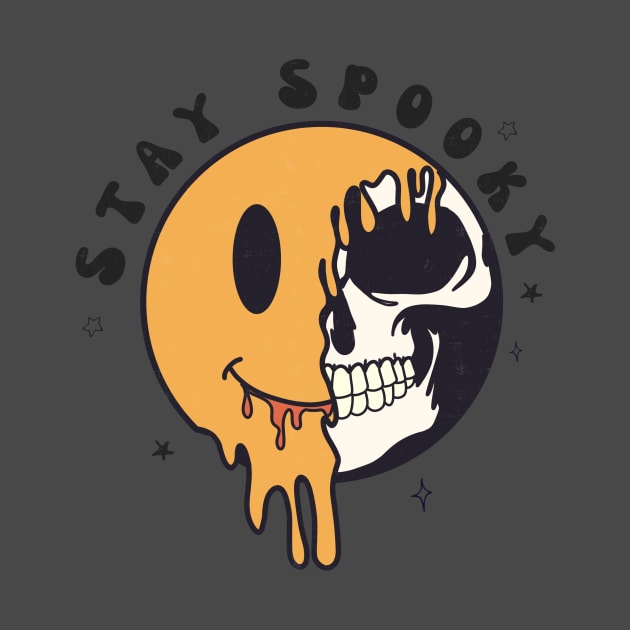 Stay Spooky Smiley Skull by FiveThirtyOne