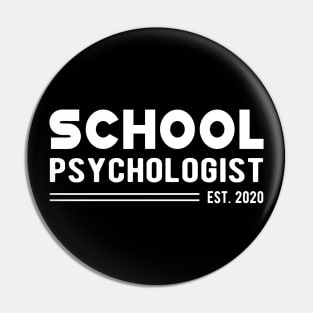 School Psychologist Est. 2020 Pin