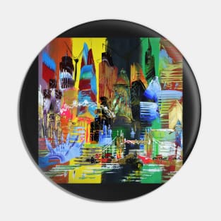 City of London Abstract Painting 845 Pin