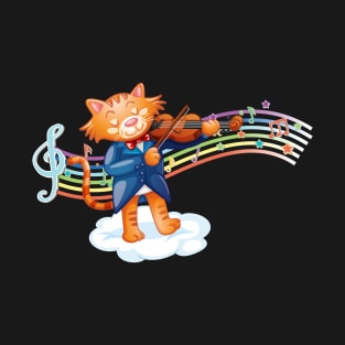 Cat Guitar Player Lover T-Shirt