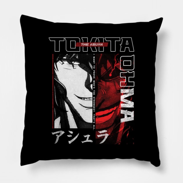 The Asura Ohma Tokita Kengan Anime Manga Pillow by JPNDEMON