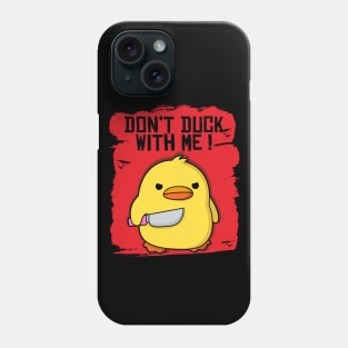 CUTE FUNNY DUCK WITH KNIFE MEME Phone Case