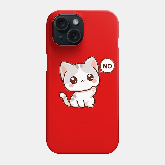 Kawaii No Kitty Phone Case by PhotoSphere