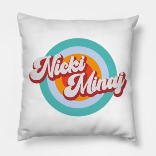 Color Circle With Name Nicki Pillow