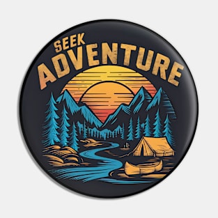 Seek Adventure Hiking and Camping Pin