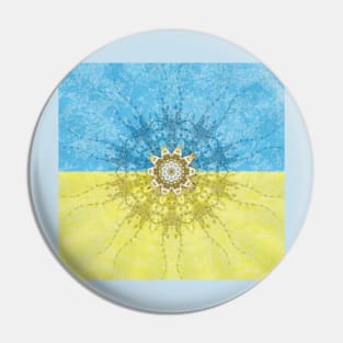 Yellow and blue mystical Pin