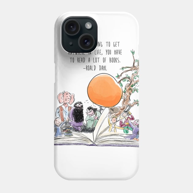 Roald Dahl Day Phone Case by hollydoesart