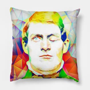 Phineas Gage Colourful Portrait | Phineas Gage Artwork 11 Pillow