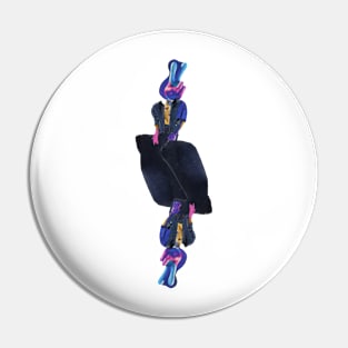 neon reflection Pin