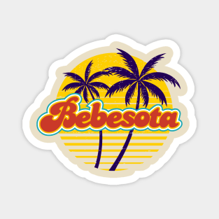 Bebesota - palm trees - vintage design Magnet